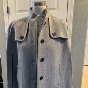 Club Monaco poncho overcoat classic stunning gray